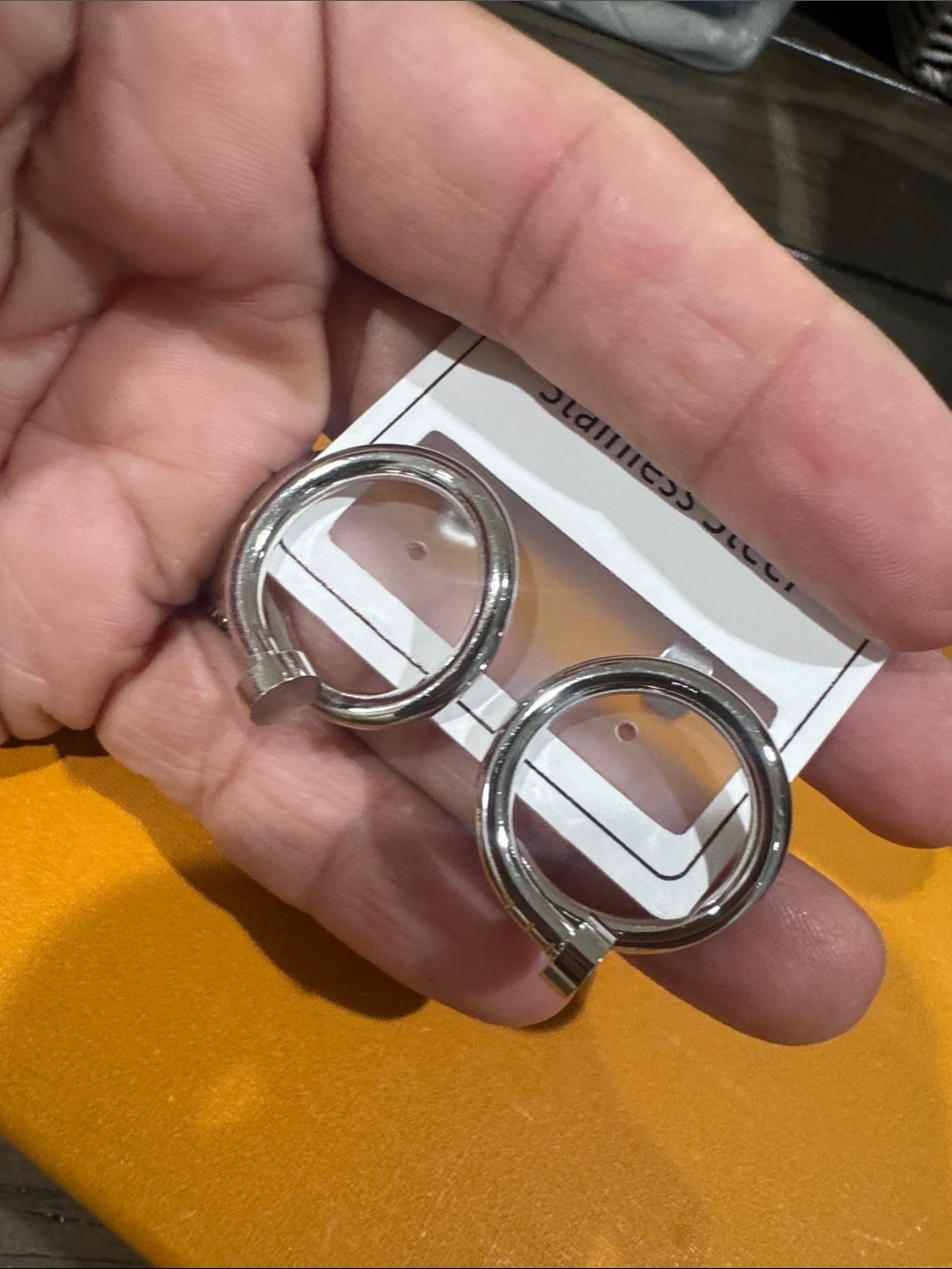 Cartier Silver-Tone Round Cuff Links